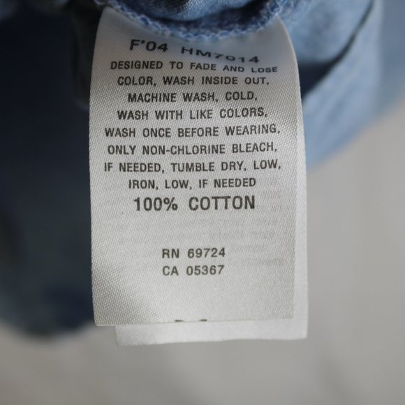 Columbia Mens Button Down Light Denim Shirt 2XL - Picture 7 of 9